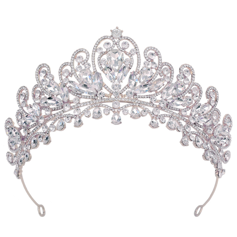 Galvas rotājums – sakausējums, balti kristāli, ar dimantiem iestatīts