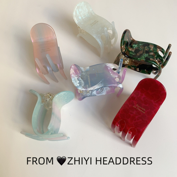 Korejski stil klipsa za kosu, ručno izrađeni gripper, materijal: octena kiselina, zima 2024