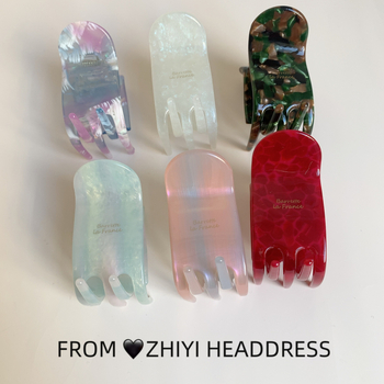 Korejski stil klipsa za kosu, ručno izrađeni gripper, materijal: octena kiselina, zima 2024