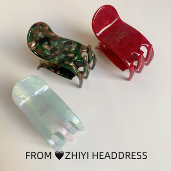 Korejski stil klipsa za kosu, ručno izrađeni gripper, materijal: octena kiselina, zima 2024