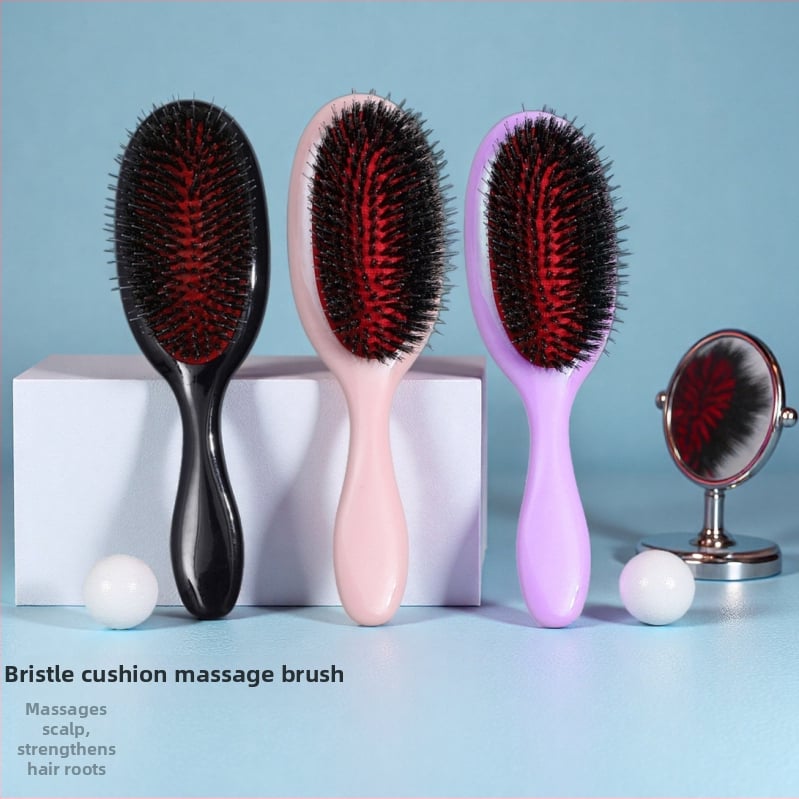 Гребен за коса с въздушна подложка и антихлъзгаща се дръжка; за грижа за перуки и удълнения; пластмасов; Connected; Yiwu произход