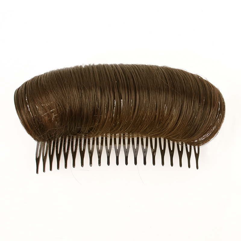 Yu Chen Matu spilventiņš uz galvas augšdaļas tilpumam ar ķemmi — dabiski īsa parūka, augstas temperatūras vads