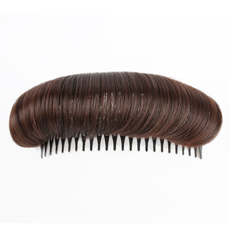 Yu Chen Matu spilventiņš uz galvas augšdaļas tilpumam ar ķemmi — dabiski īsa parūka, augstas temperatūras vads