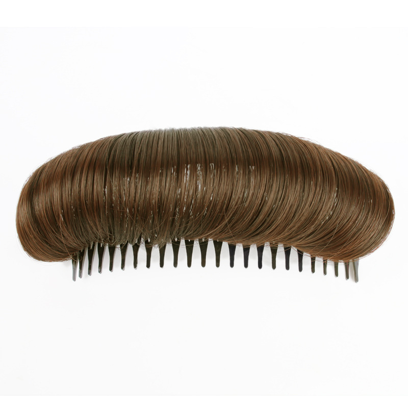 Yu Chen Matu spilventiņš uz galvas augšdaļas tilpumam ar ķemmi — dabiski īsa parūka, augstas temperatūras vads