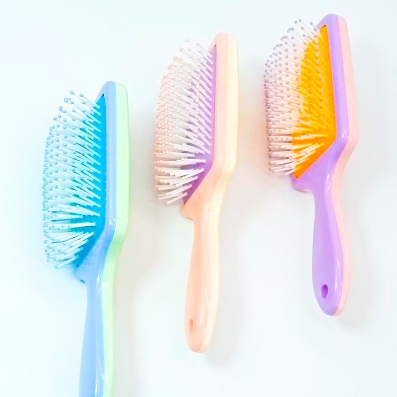Пластмасова фризьорска гребенка с въздушна възглавница, голям корпус, масажна функция, за къдрава коса и момичета