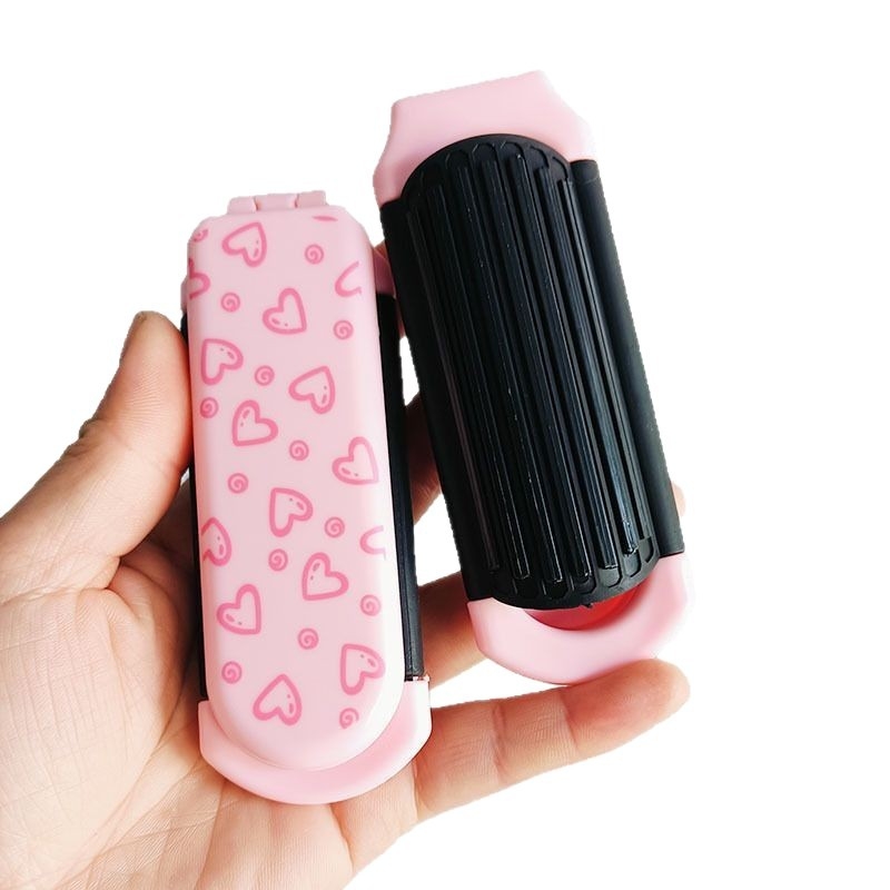 Гребен с въздушна подложка и огледало — 2 в 1, сгъваем, ABS, преносим