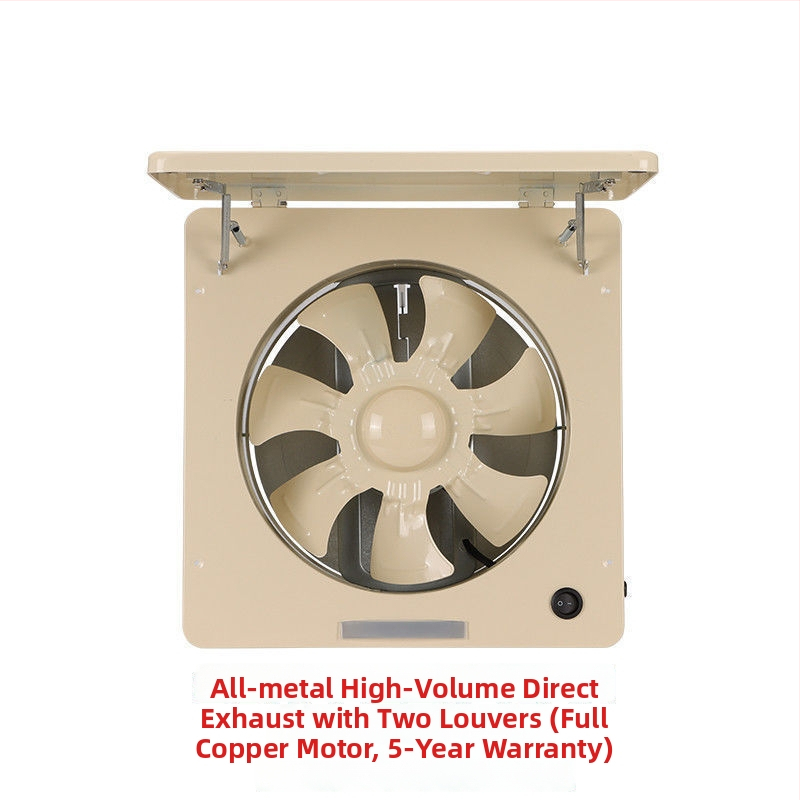 Išmetimo ventiliatorius – vonios kambarys ir virtuvė, viso metalo korpusas, galingas ir tylus, 220V, 50Hz