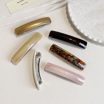 Kernel opružna šnapa za kosu — ručna izrada, materijal: octena kiselina, jednostavan stil, za žene, ljeto 2024