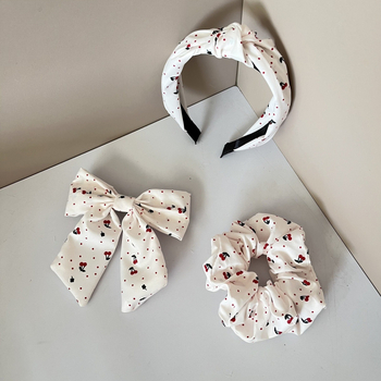 Matu aksesuāri ar bantēm – komplekts 3 gab., poliesteris, rokdarbu ražošana, 2025. gada pavasaris, personīgais stils