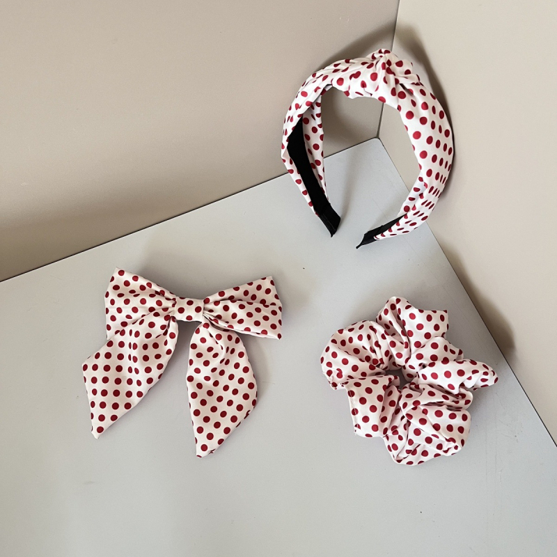 Matu aksesuāri ar bantēm – komplekts 3 gab., poliesteris, rokdarbu ražošana, 2025. gada pavasaris, personīgais stils