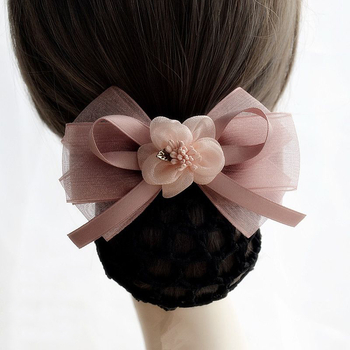 Korėjietiško stiliaus plaukų tinklas su kaspinu, rankų darbas, audinys, 2023 ruduo