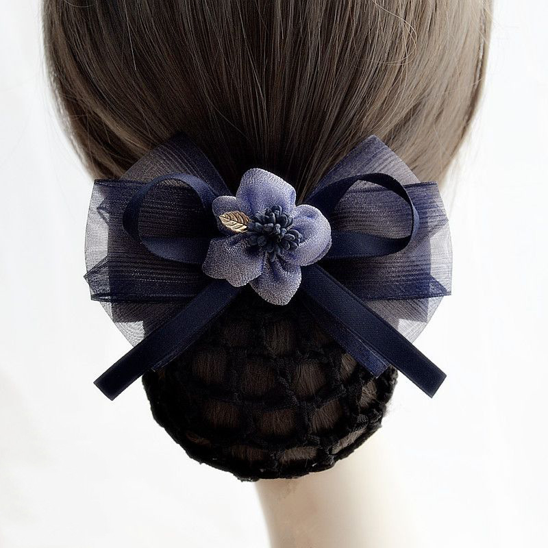 Korėjietiško stiliaus plaukų tinklas su kaspinu, rankų darbas, audinys, 2023 ruduo