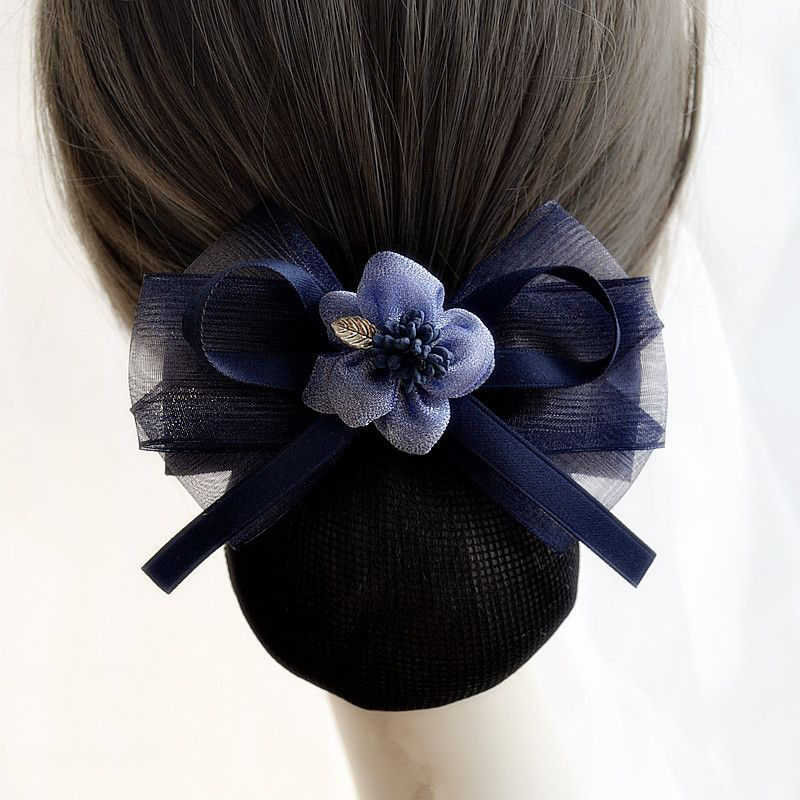 Korėjietiško stiliaus plaukų tinklas su kaspinu, rankų darbas, audinys, 2023 ruduo