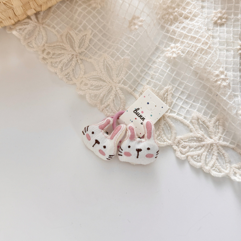 Plaukų aksesuaras – rankų darbo audinio kaspinas plaukams su elastine guma, Korejos stiliaus, aukšta elastingumas, raštai: braškė, grybas, ėriukas, kačiukas