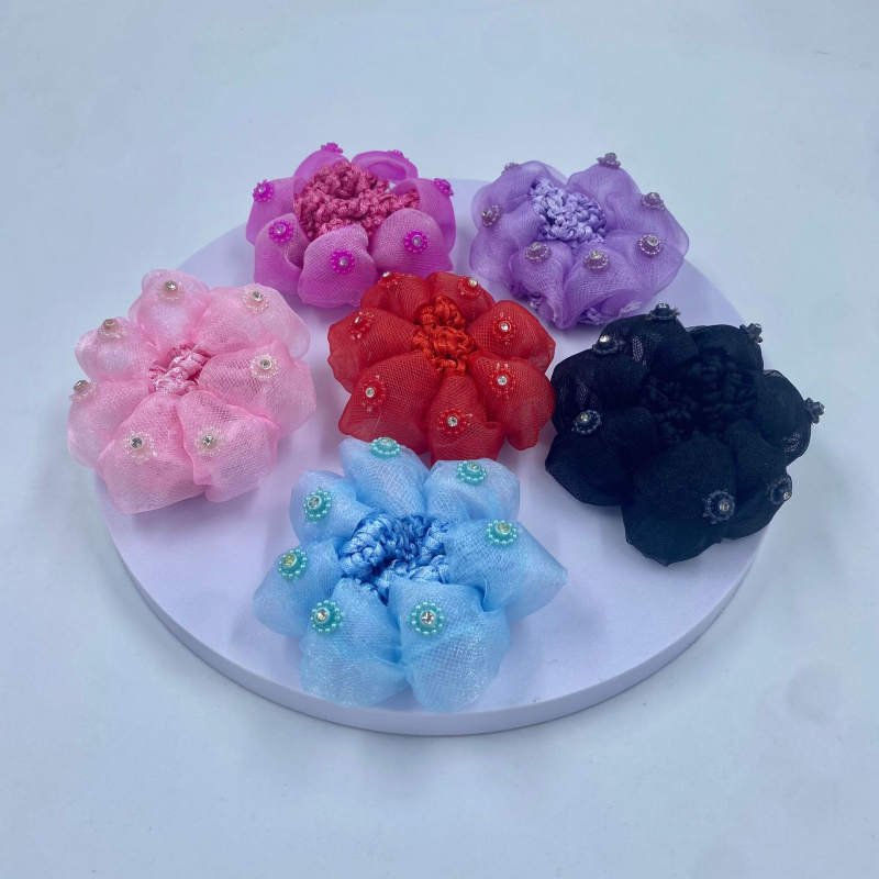 Детска мрежа за коса за балет и латино танци - ръчна изработка, полиестерно влакно, японски/корейски стил, произход Jinhua