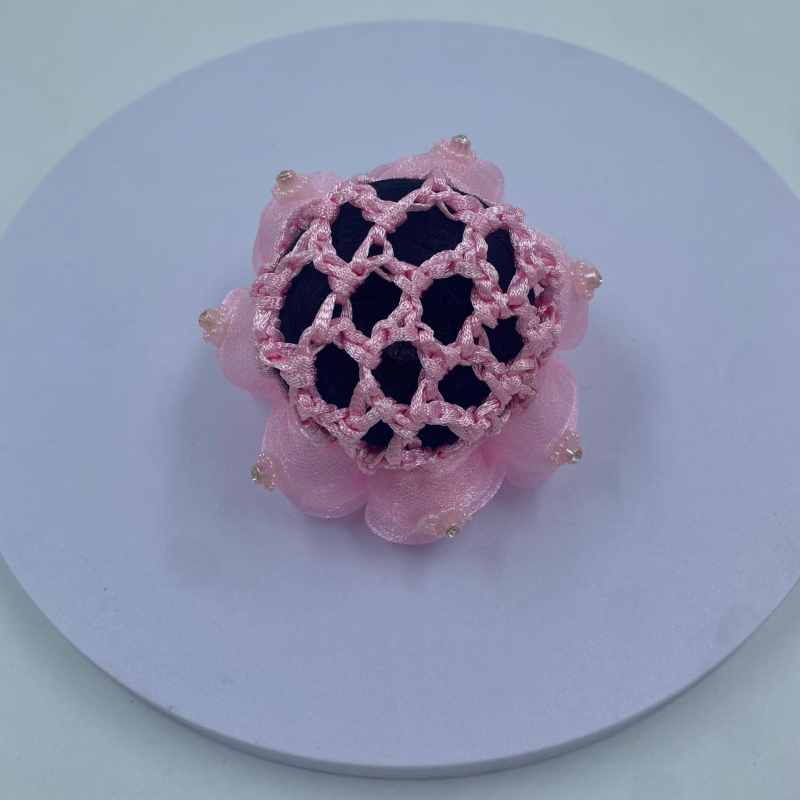 Детска мрежа за коса за балет и латино танци - ръчна изработка, полиестерно влакно, японски/корейски стил, произход Jinhua