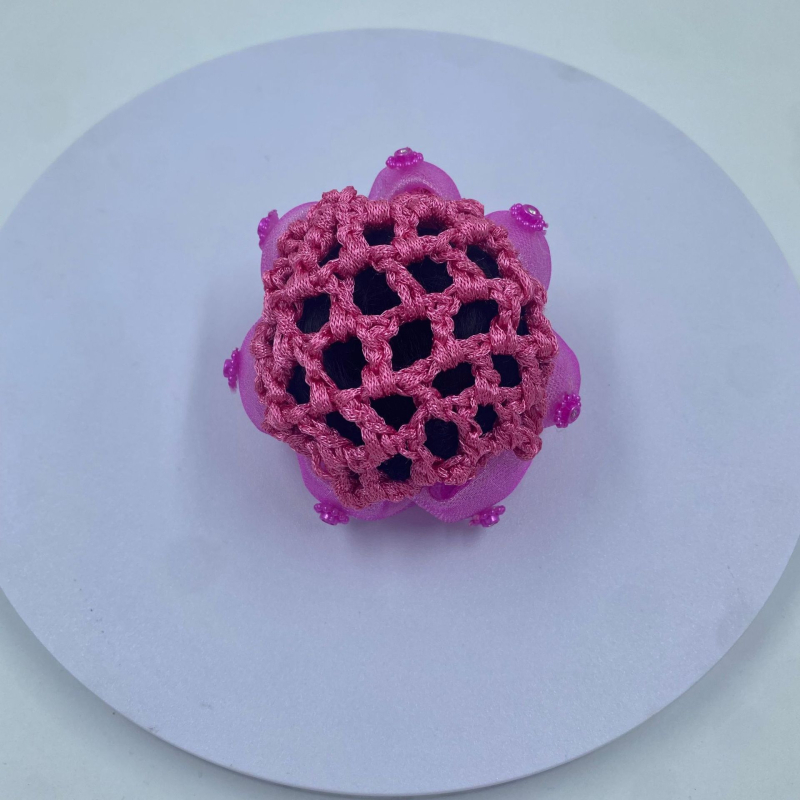 Детска мрежа за коса за балет и латино танци - ръчна изработка, полиестерно влакно, японски/корейски стил, произход Jinhua