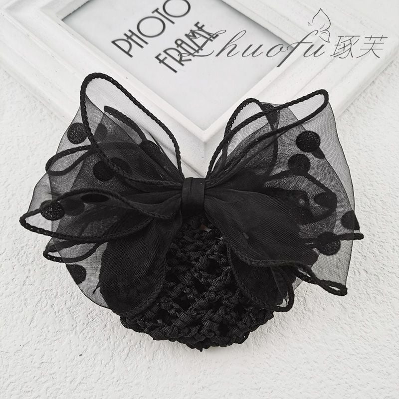 Plaukų segtukas su gėle ir kaspinu; šilko siūlai; kaspino dizainas; 2021 vasara