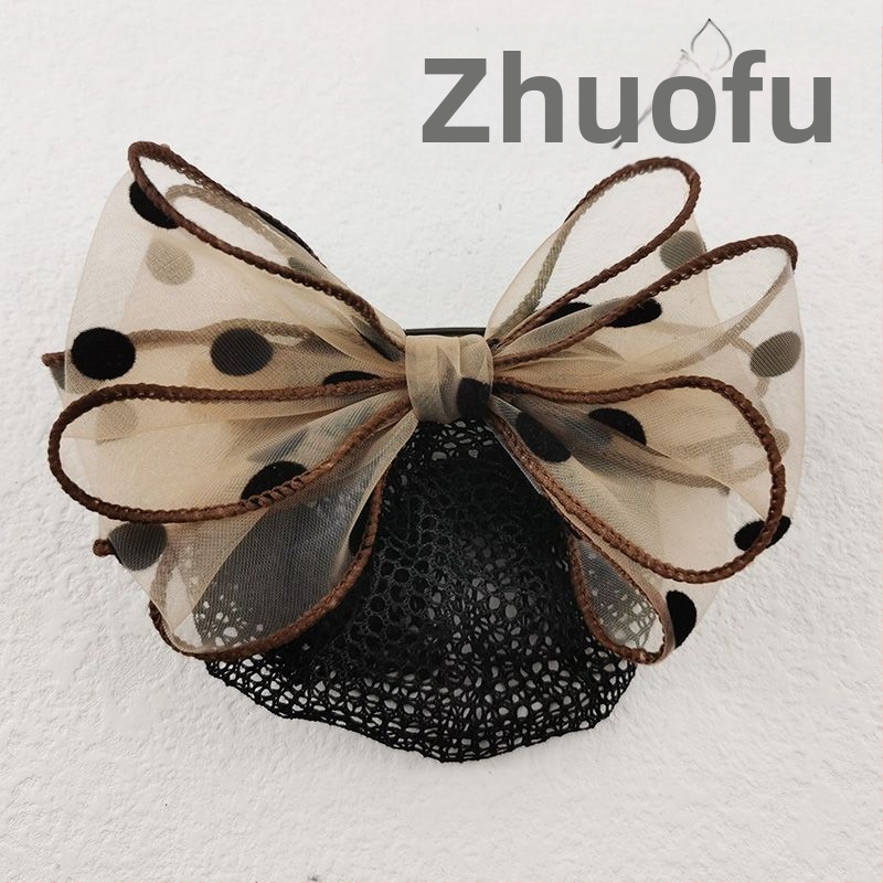 Spona do vlasov s kvetom a mašľou; hodvábna priadza; dizajn mašle; leto 2021 vydanie