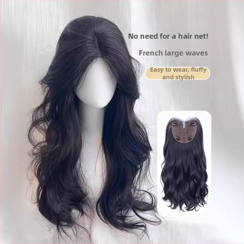 Parūkas detaļa apjomam, augstas temperatūras vads, pilnīgi roku adīta, modelis 2748