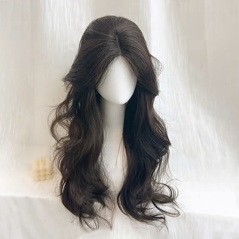 Parūkas detaļa apjomam, augstas temperatūras vads, pilnīgi roku adīta, modelis 2748