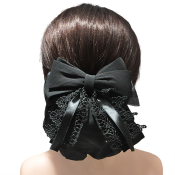 Щипка за коса, корейски стил, ръчно изработена от коприна нишка, за жени, номер на изделието F032