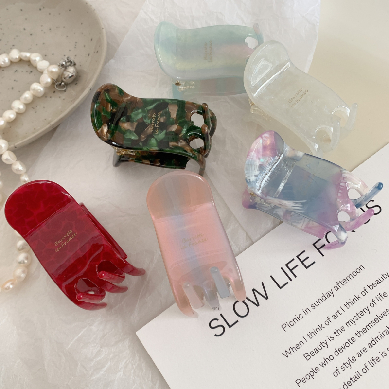 Korejskog stila držač za kosu sa gripper mehanizmom, ručna izrada, materijal na bazi octene kiseline, za žene