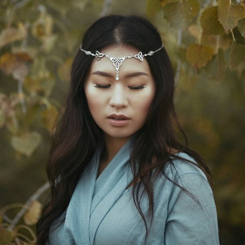 Egzotična trakica za kosu od legure s dizajnom Irski čvor – runa, mogućnost prilagodbe