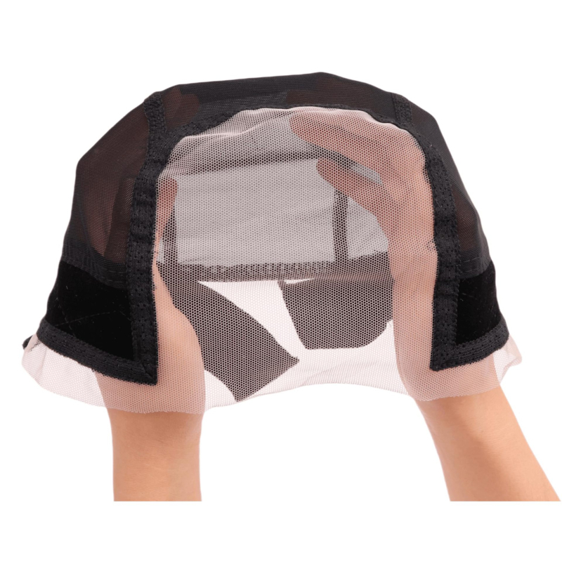 Perukai tinklinė kepurė su velūro nėriniu, U formos kupolo dizainas, plaukų įvyniojimo funkcija, 20 g