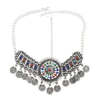 Etno stil dodatak za kosu s cvjetnim motivom; materijal: legura, elektroplating, individualno pakiranje, izlazak: jesen 2023