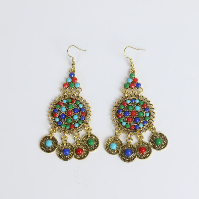 Etno stil dodatak za kosu s cvjetnim motivom; materijal: legura, elektroplating, individualno pakiranje, izlazak: jesen 2023