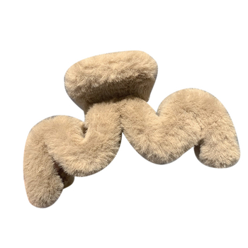 Plišani klamer za kosu Shark clip – ručno izrađeno, koreanskog stila za updo dodatak