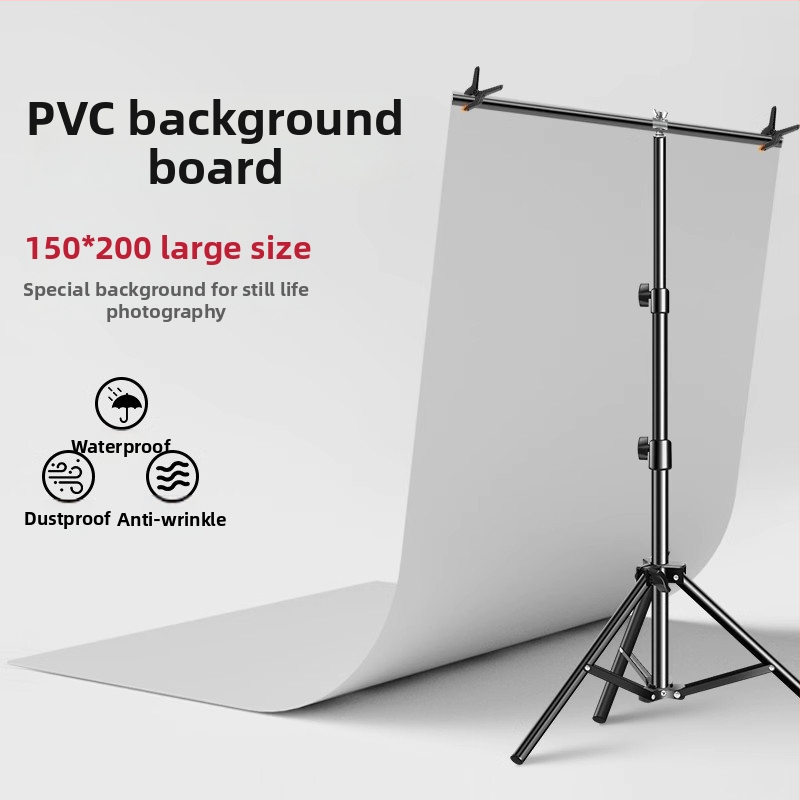 PVC fona plāksne ar matētu virsmu, ūdensizturīga produktu fotografēšanai, ar T stiprinājumu