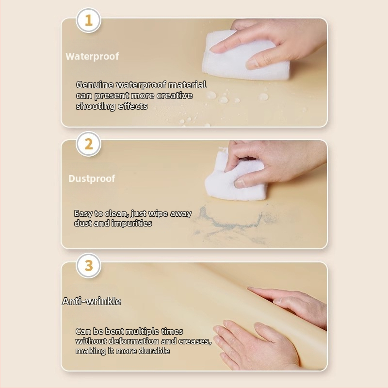 PVC pozadie doska s matným povrchom, vodotesná pre produktovú fotografiu, s T-držiakom