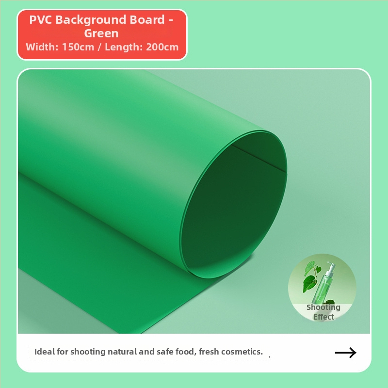 PVC fona plāksne ar matētu virsmu, ūdensizturīga produktu fotografēšanai, ar T stiprinājumu