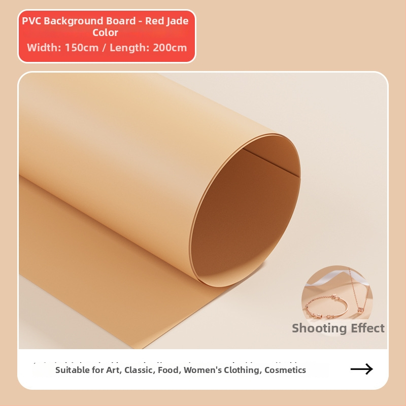 PVC fona plāksne ar matētu virsmu, ūdensizturīga produktu fotografēšanai, ar T stiprinājumu