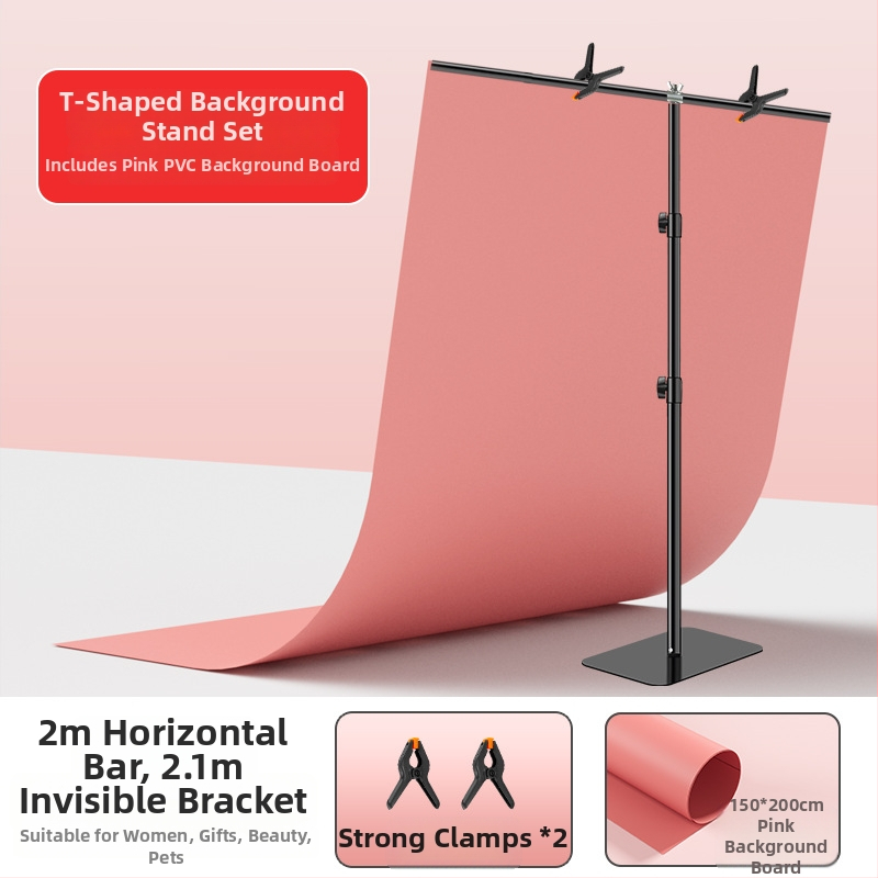 PVC fona plāksne ar matētu virsmu, ūdensizturīga produktu fotografēšanai, ar T stiprinājumu