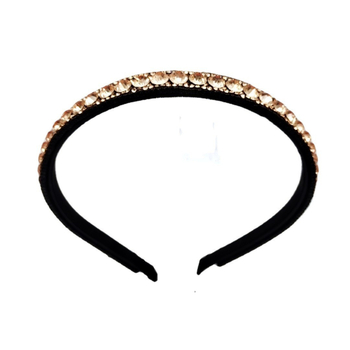 Baroka stila matu lente ar kristāliem, diamanāta apdare, sievietēm