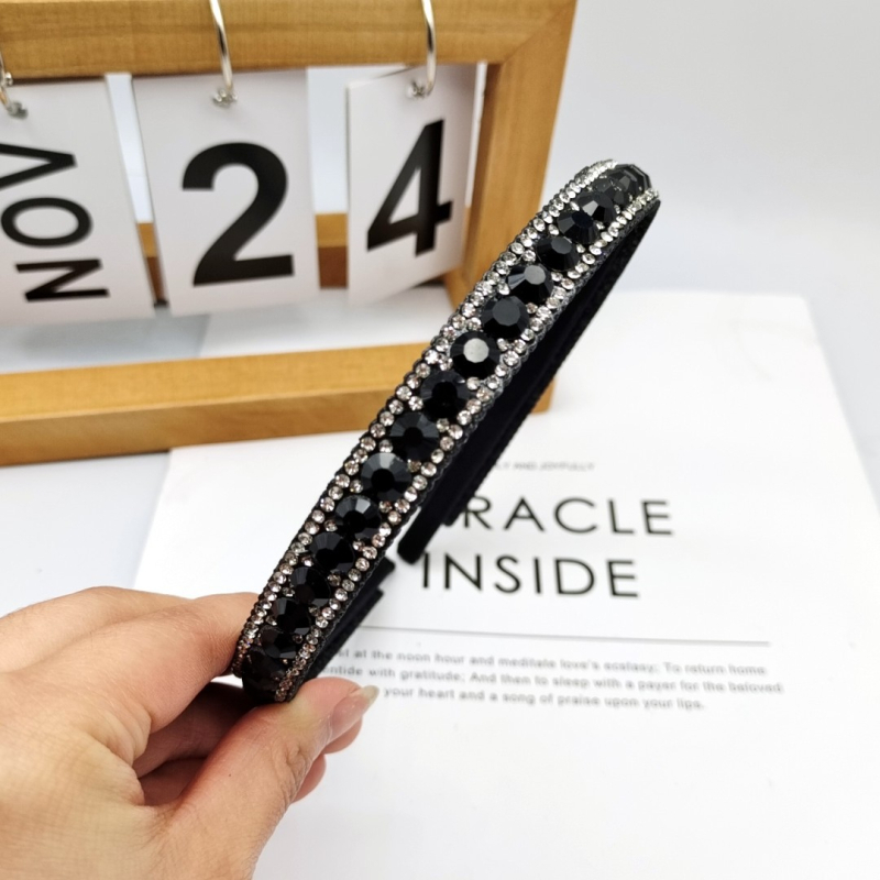 Baroka stila matu lente ar kristāliem, diamanāta apdare, sievietēm