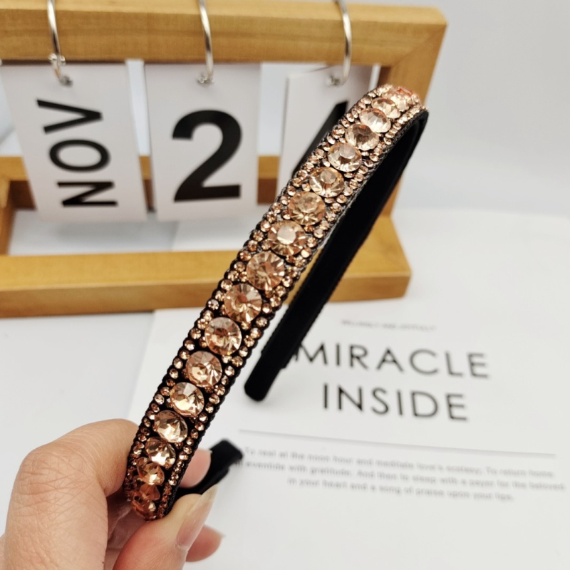 Baroka stila matu lente ar kristāliem, diamanāta apdare, sievietēm