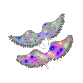 Le again LED gaismas tauriņa spārni no auduma, rotaļlieta meitenēm 4–6 gadu vecumā (Zīmols: Le again; Materiāls: Audums; Vecums: 4–6 gadi; Funkcijas: Gaismas)