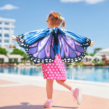Μανδύας με φτερά πεταλούδας για παιδικό κοστούμι – αξεσουάρ παράστασης και πάρτι, διαθέσιμη προσαρμογή