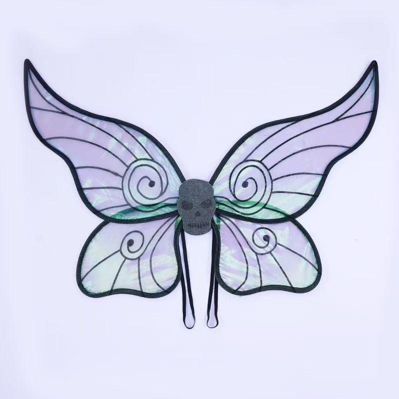 Aripi de Înger pentru costum — Patentat, Organza, Confecționare semi-manuală și semi-mecanică, Personalizare disponibilă