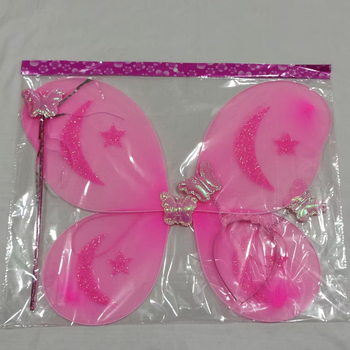 Aripi de înger pentru copii, accesorii de machiaj, lucrate manual, set de trei piese cu curea pentru spate