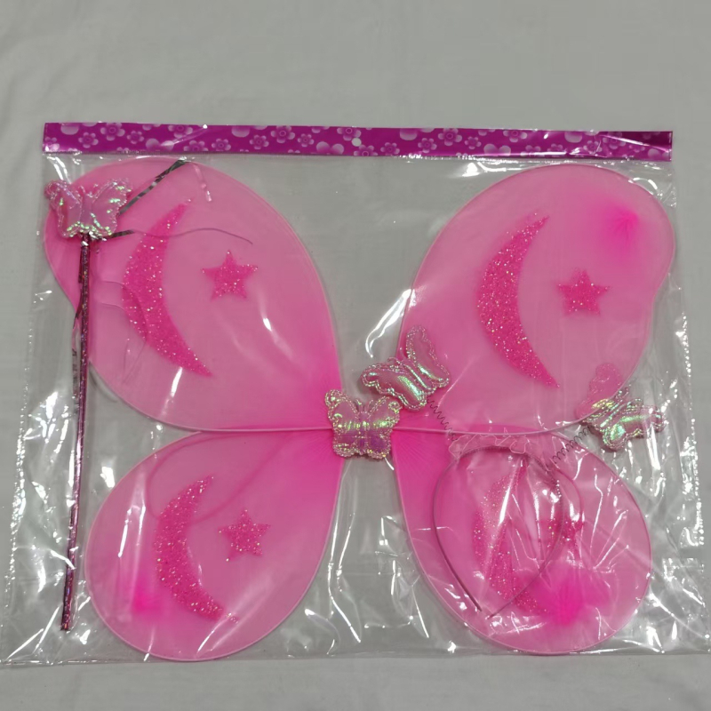 Aripi de înger pentru copii, accesorii de machiaj, lucrate manual, set de trei piese cu curea pentru spate