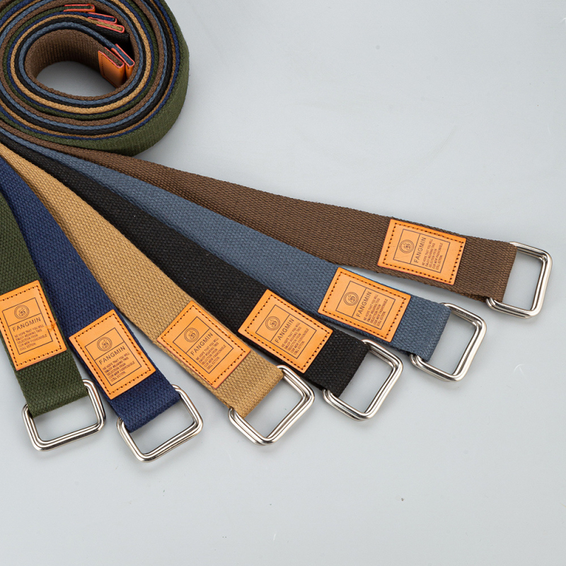 Platneni pojas s dvostrukom kopčom, lagani unisex modni pojas, za sve sezone, ljetno izdanje 2024