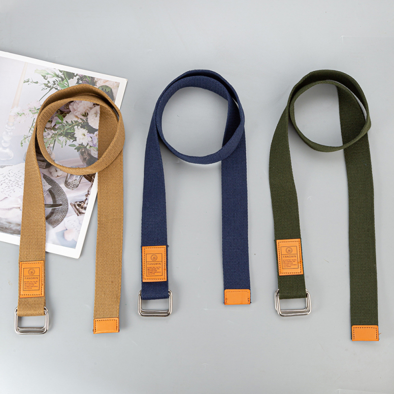 Platneni pojas s dvostrukom kopčom, lagani unisex modni pojas, za sve sezone, ljetno izdanje 2024