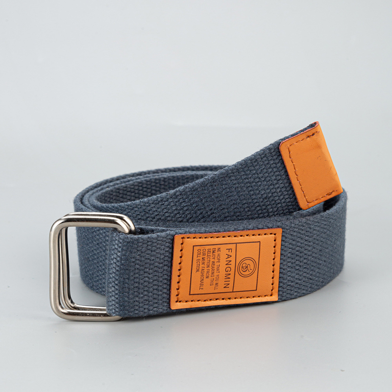 Platneni pojas s dvostrukom kopčom, lagani unisex modni pojas, za sve sezone, ljetno izdanje 2024