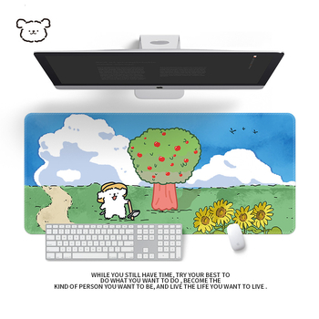 Подложка за бюро от естествен каучук, едностранна, с калкулаторна подложка за мишка, термичен трансфер, OEM персонализация