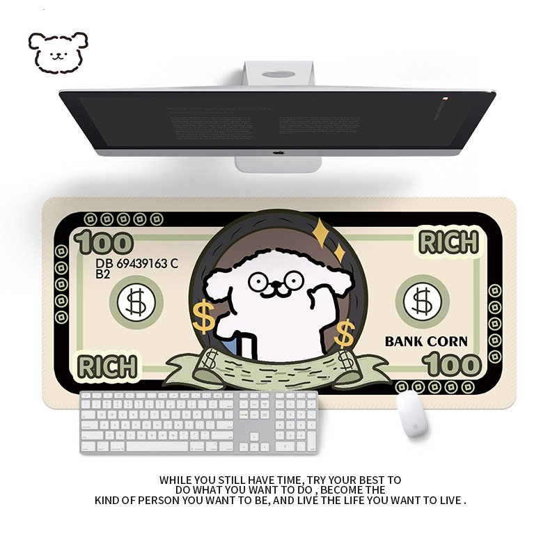 Подложка за бюро от естествен каучук, едностранна, с калкулаторна подложка за мишка, термичен трансфер, OEM персонализация